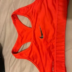 Red Nike sport bra